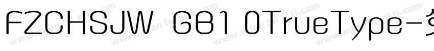FZCHSJW  GB1 0TrueType字体转换